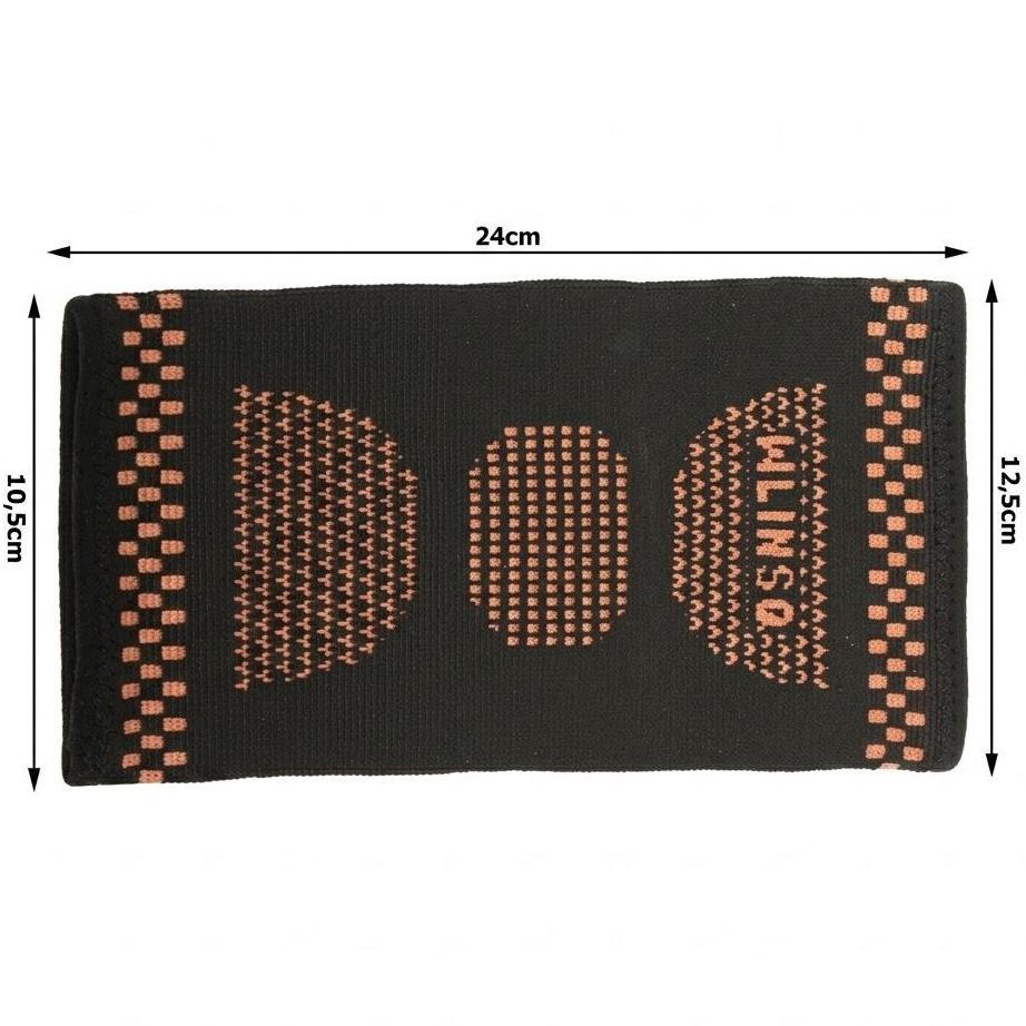 Bandage de Compression pour le Coude WB - 40442 - Noir / Rouge