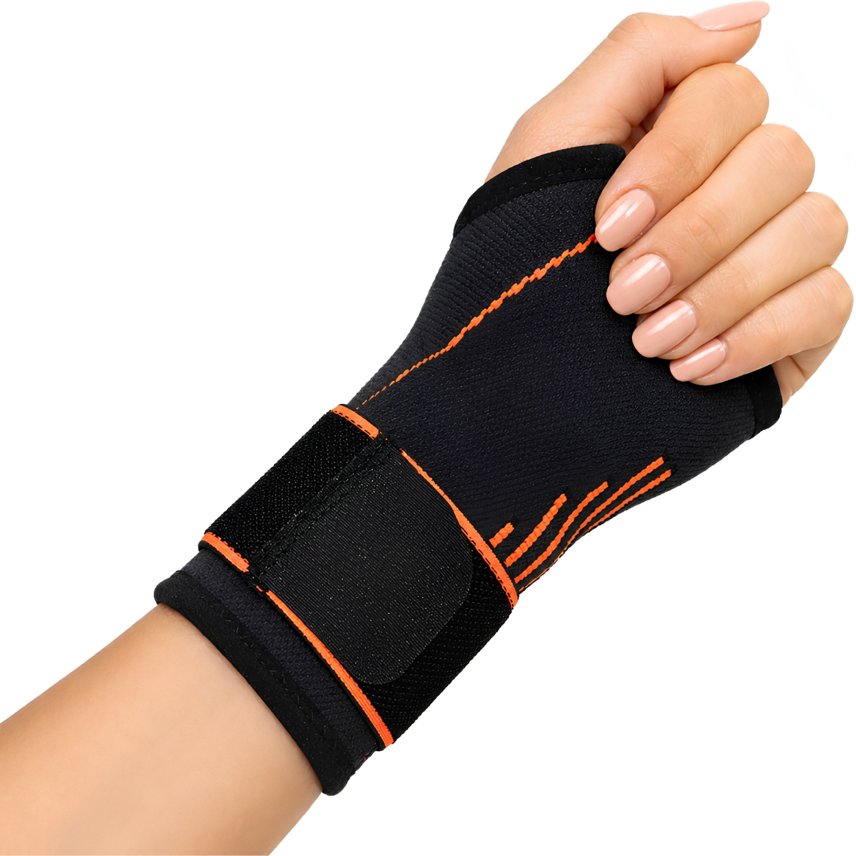Bandage de compression pour poignet YD-40900 - Gris/Orange
