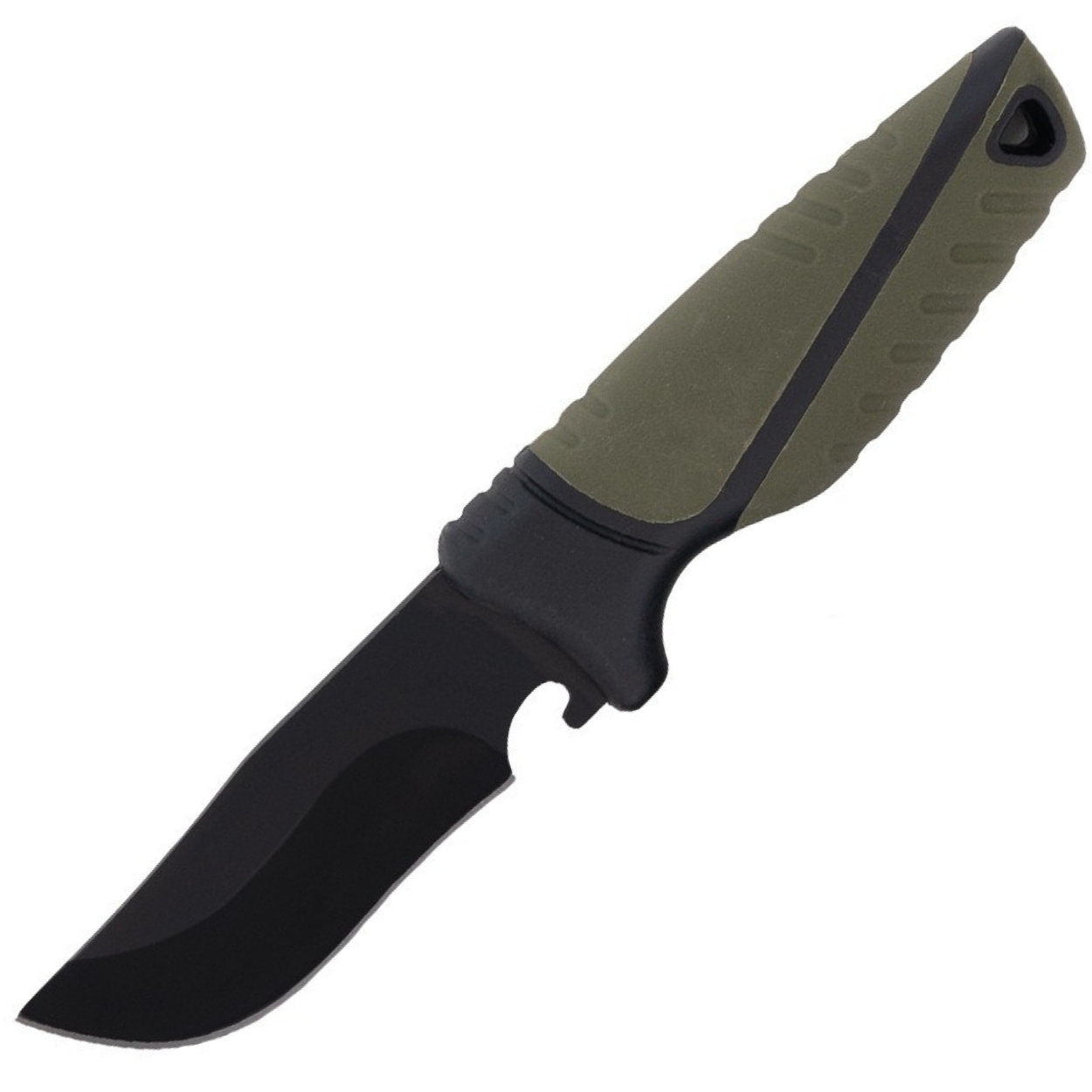 Couteau Outdoor CHB - 41021 - Noir / Vert / Type3