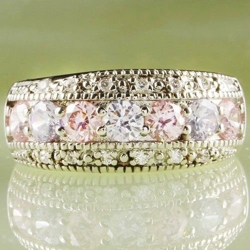 Bague GA-1406 - Argenté / Multicolore 2 / 55mm