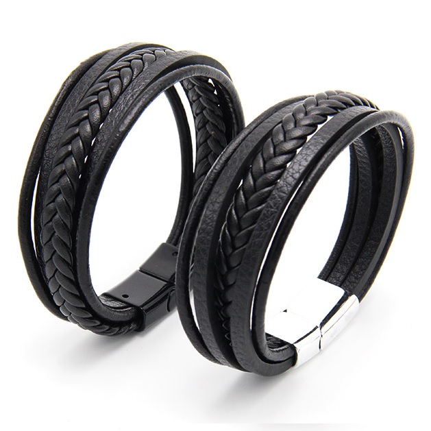 Bracelet pour homme SA-18810 - Noir