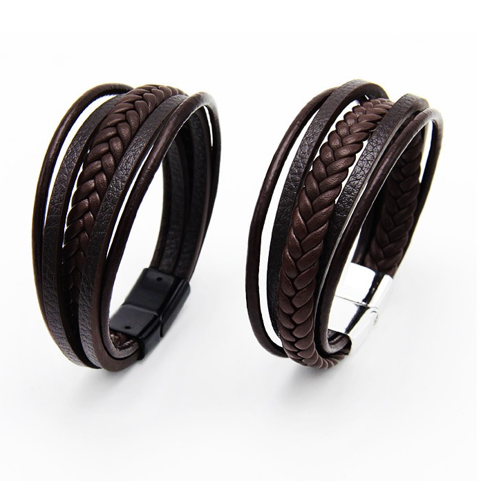 Bracelet pour homme SA-18810 - Noir