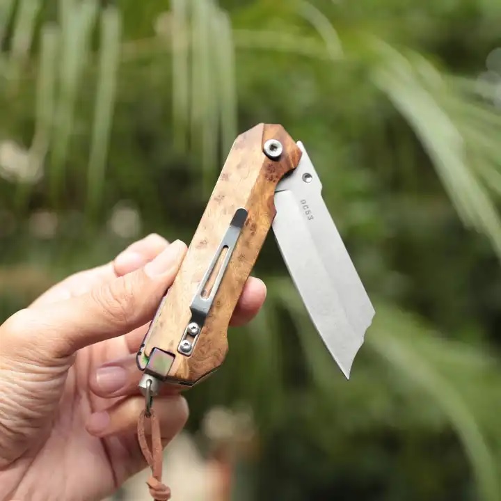 Couteau de chasse pliant HARAHU SA-29034 - Marron