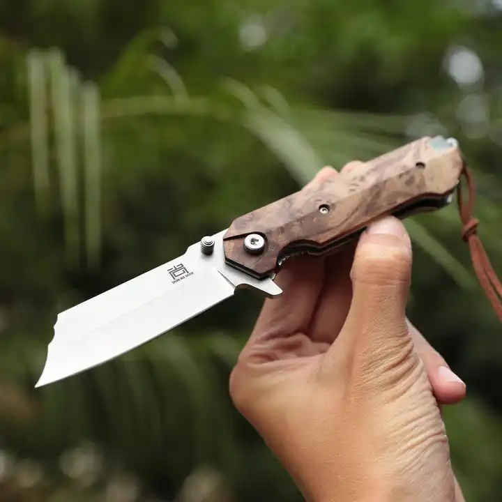 Couteau de chasse pliant HARAHU SA-29034 - Marron
