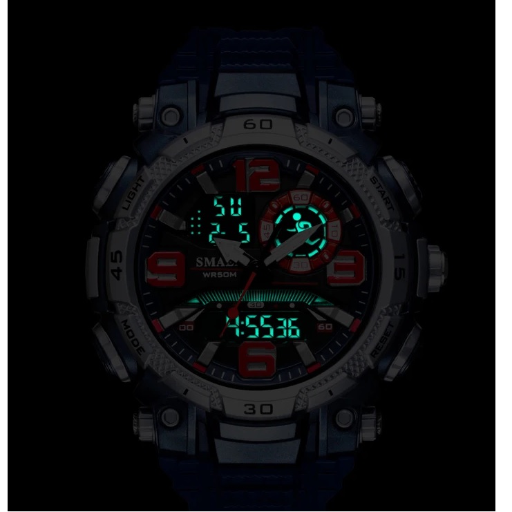 Montre SMAEL JA-29475 - Noir / Bleu