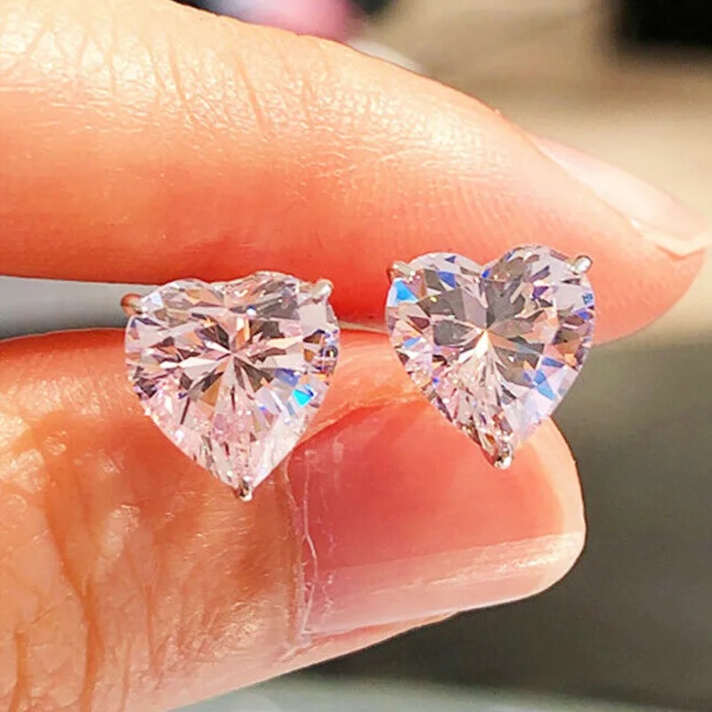 Boucles d'oreilles Small Hearts - Bleue