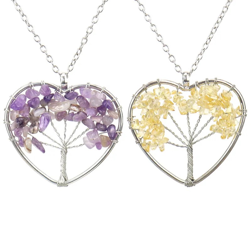 Collier Tree Heart - Cristal