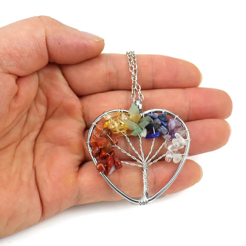 Collier Tree Heart - Cristal