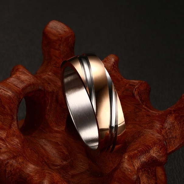 Bague TW-4906 - Or / Rose / 57mm