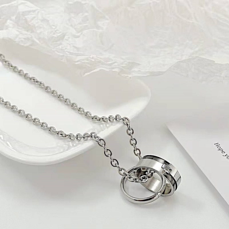 Collier US-15294 - Argenté / Doré