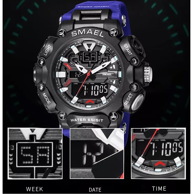 Montre SMAEL ZA-14072 - Rouge / Noir