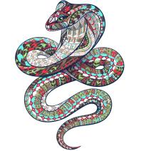 Puzzle en bois - Cobra / M