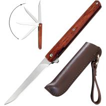 Couteau de poche pliant MA-39183 - Marron / Type1