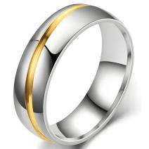 Bague pour homme LO-17385 - Argenté / Doré / 67mm