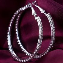 Boucles d'oreilles OR-1448 - Argentées