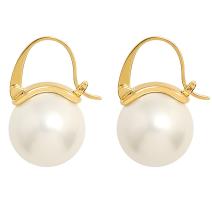 Boucles d'oreilles PE-20778 - Doré / Blanc