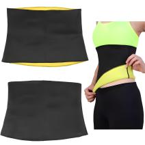 Ceinture de fitness en néoprène CO - 40432 - Noir / Jaune / M