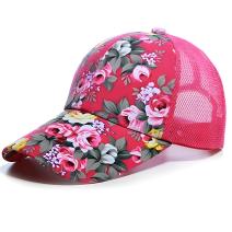 Casquette Fleurs - Rose