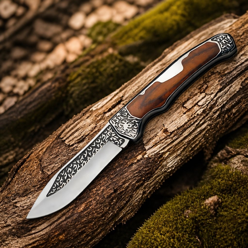 Couteau pliant outdoor CO - 18064 - Marron / 23,5 / 13cm