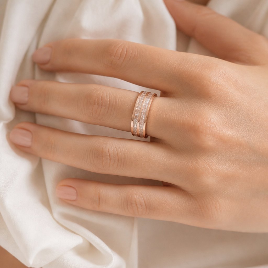 Bague DE-31818 - Or / Rose / 65mm