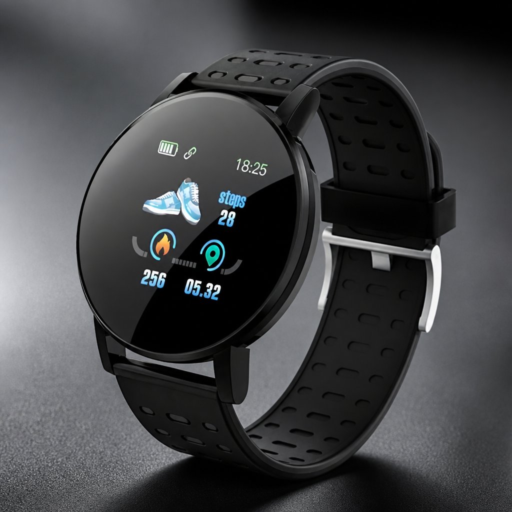 Montre intelligente 119s Plus - Noire