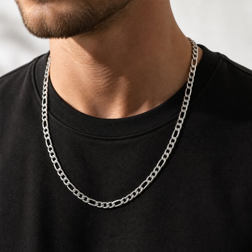 Chaîne pour homme OT-34269 - Argenté / 60cm