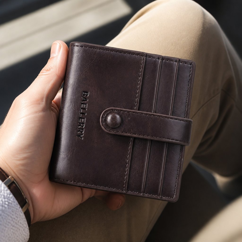 Portefeuille pour homme Baellerry GA-35946 - Marron foncé