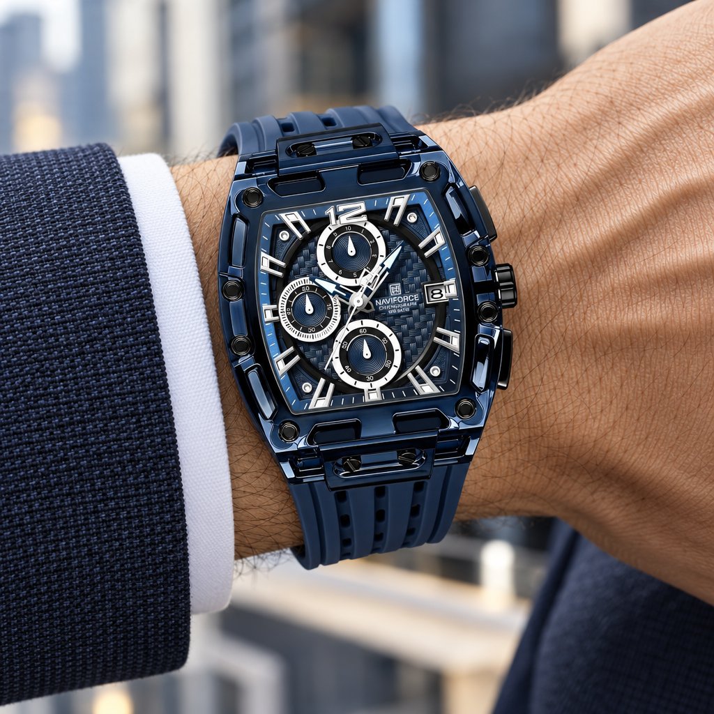 Montre NAVIFORCE SI-38621 - Bleue