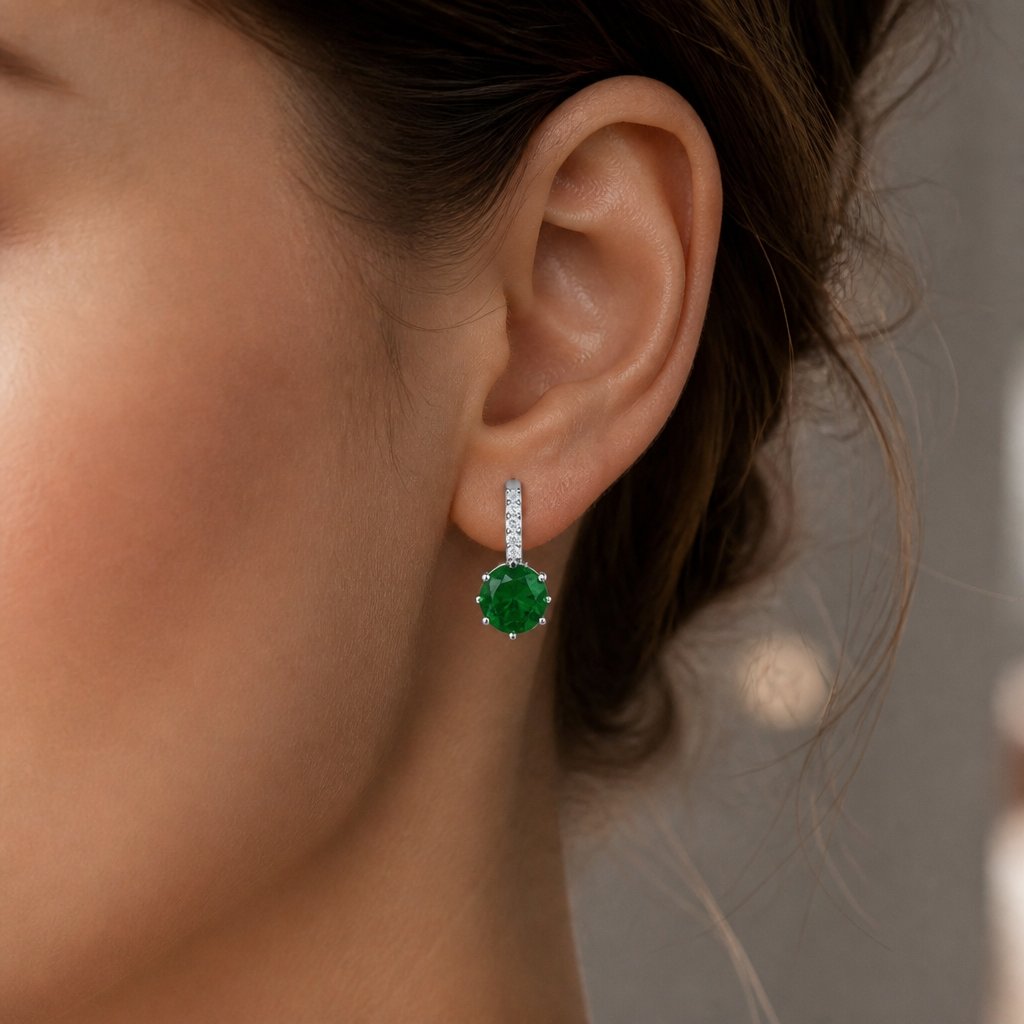 Boucles d'oreilles PL - Vert